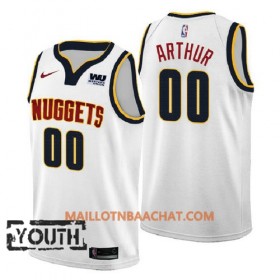 Maillot NBA Denver Nuggets Darrell Arthur 00 2018-2019 Nike Blanc Swingman - Enfant